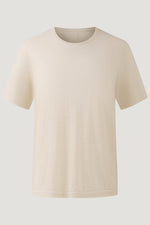 Metallic Wool Short-Sleeve Knit Top