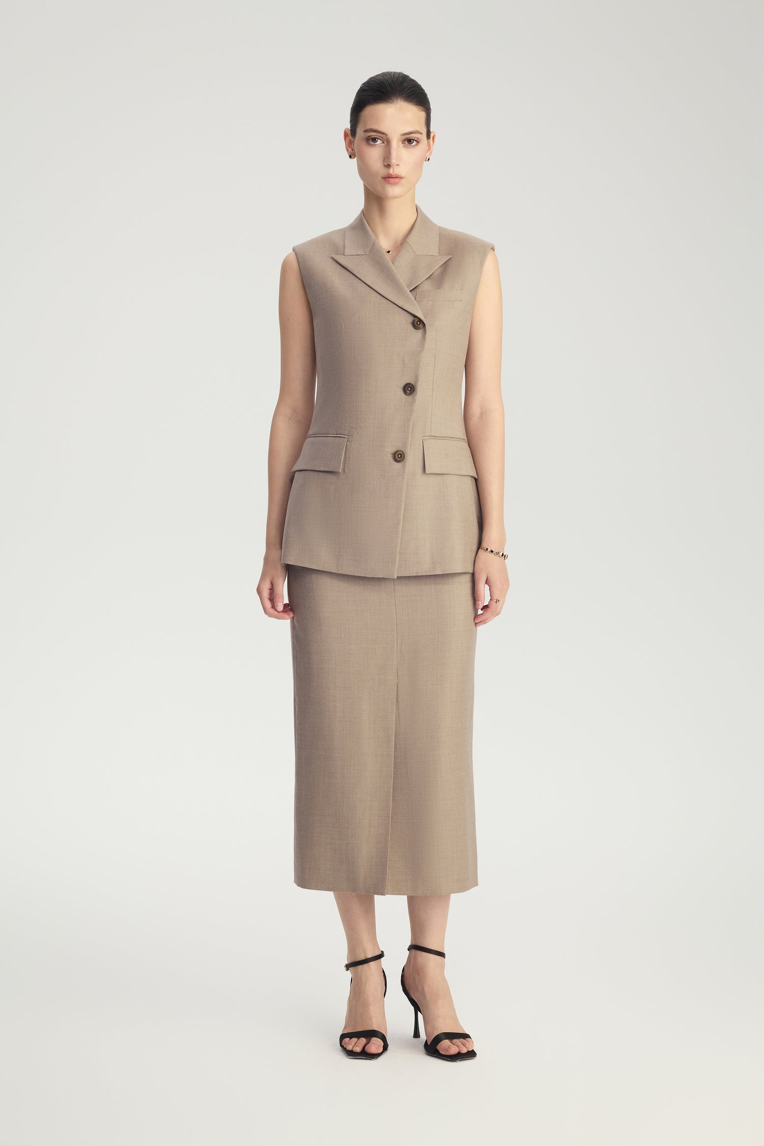 Four Seasons Wool Tailored Skirt