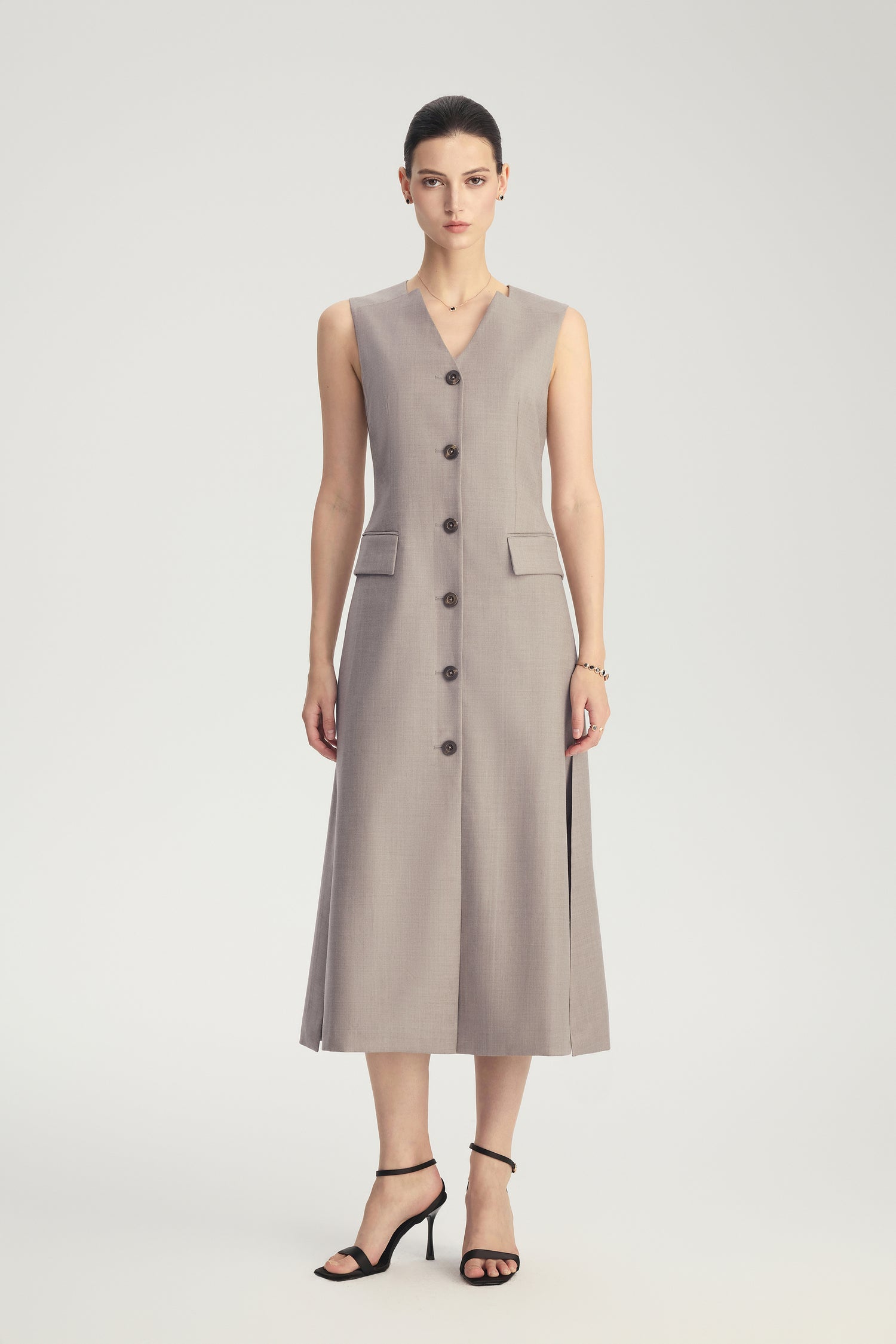 Four Seasons Wool Sleeveless Dress